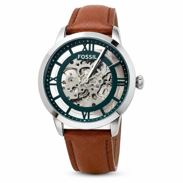 Fossil Townsman Automatic Dark Brown Leather Watch ME3098